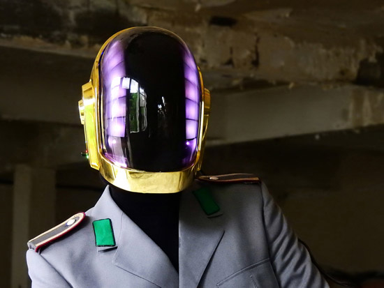 LoveProps Daft Punk Helmet Casco Manuel DIY front violet