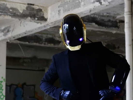 LoveProps Daft Punk Helmet Casco Manuel DIY front blue